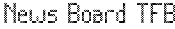 News Board TFB font preview